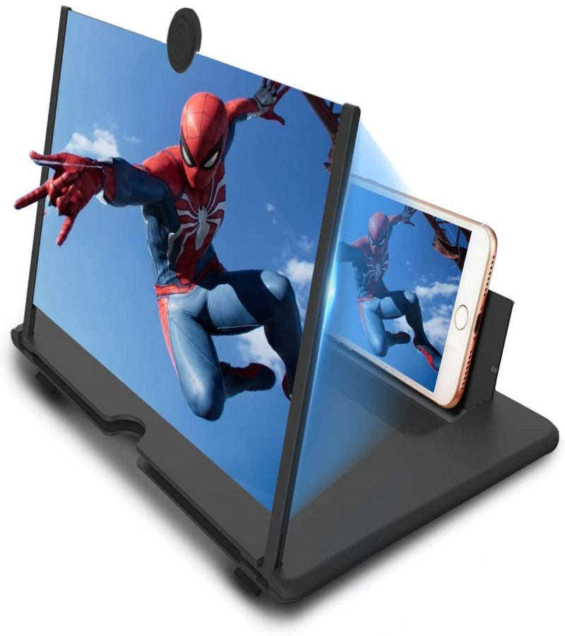 Mobile Screen Magnifier – HD 3D Video Amplifier & Foldable Smartphone Stand