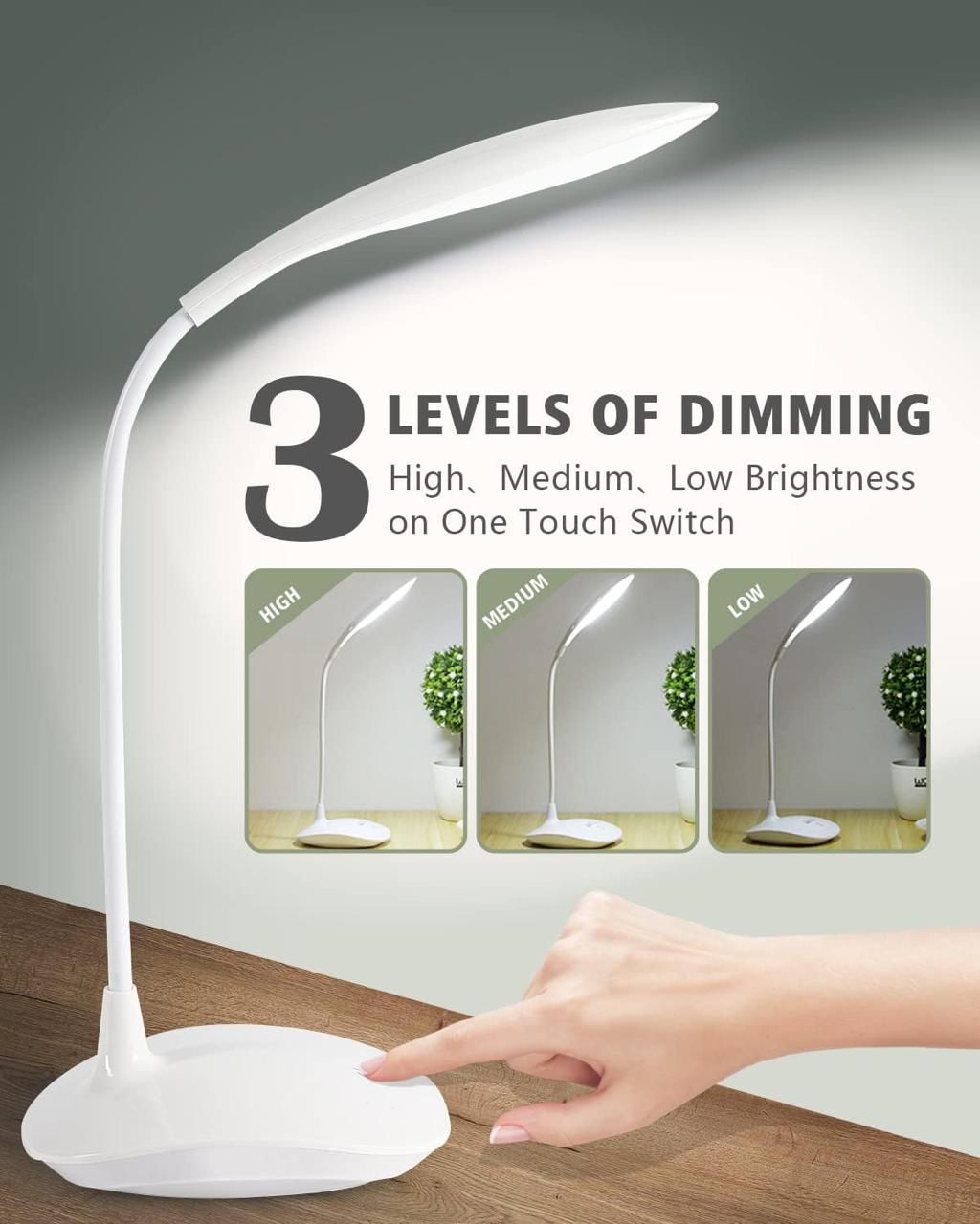 3 Levels Dimming LED Desk Lamp