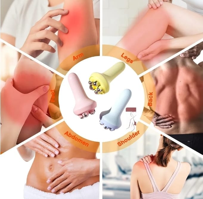 360 Roller Manual Hand Massager Handheld