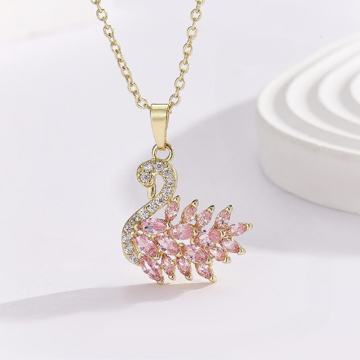 Swan Zircon Necklace -