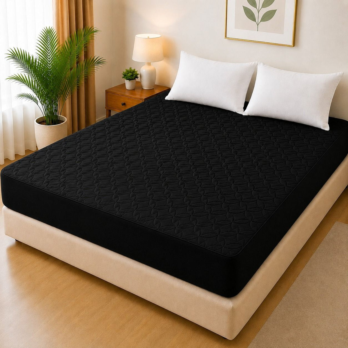 Ultrasonic Quilted Waterproof Mattress Protector – (King Size)
