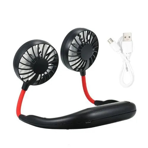 Mini Neck Fan | Usb Rechargeable Fan, 3 Mode