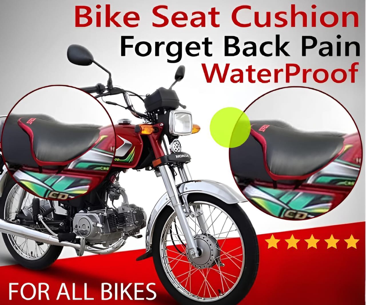 Best Bike Seat Cushion for Back Pain Red