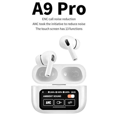 A9 Pro ANC/ENC Touch Screen Wireless Earbuds