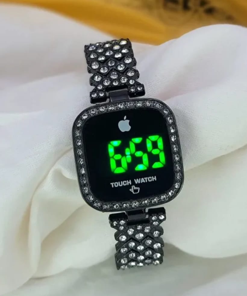 Ladies Square Dial Digital Watch Stylish