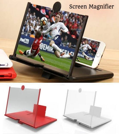 Mobile Screen Magnifier – HD 3D Video Amplifier &amp; Foldable Smartphone Stand