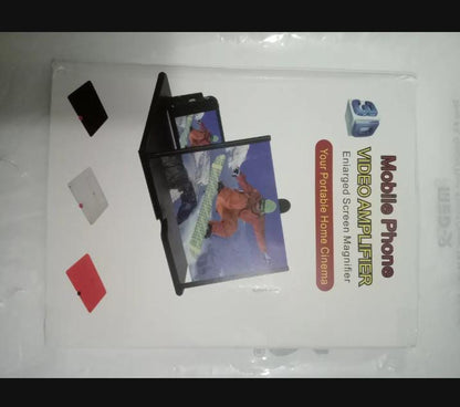 Mobile Screen Magnifier – HD 3D Video Amplifier &amp; Foldable Smartphone Stand