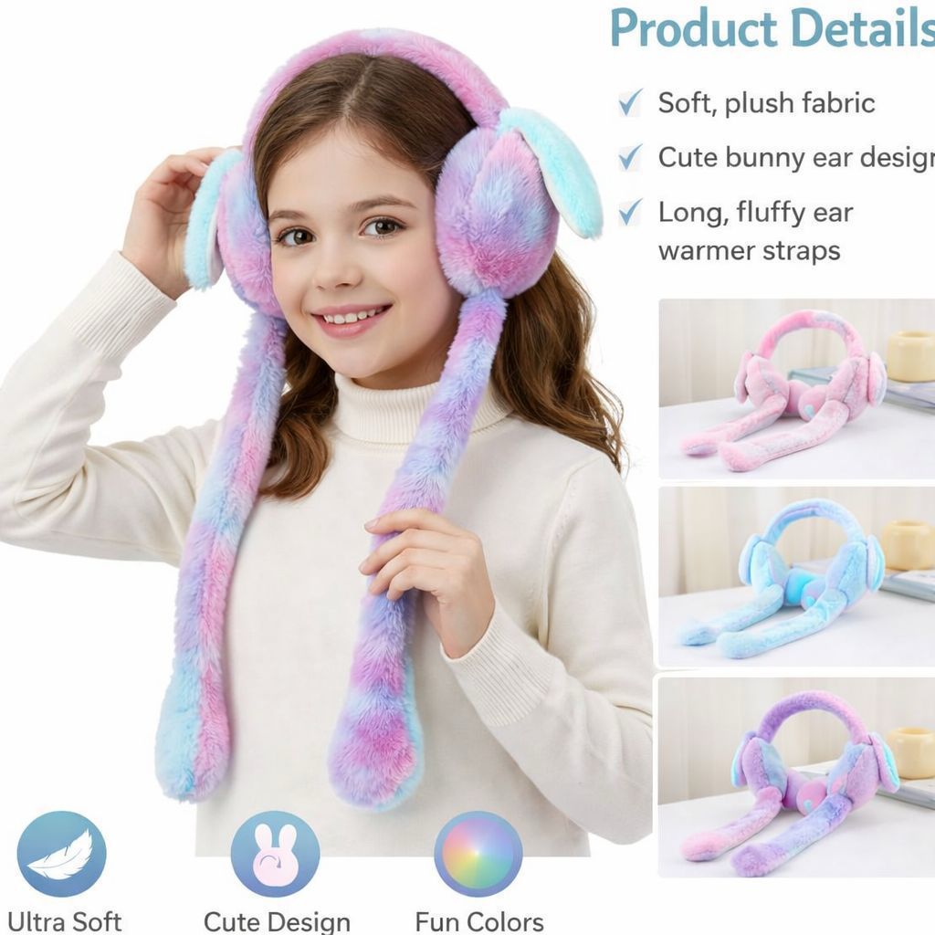 Cute Bunny Cap Headphone