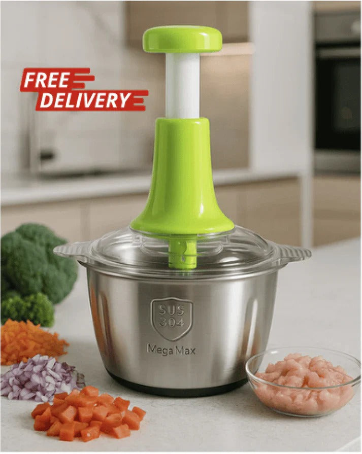 Large 2L Bowl Effortless Vegetable Chopper & Meat Mincer