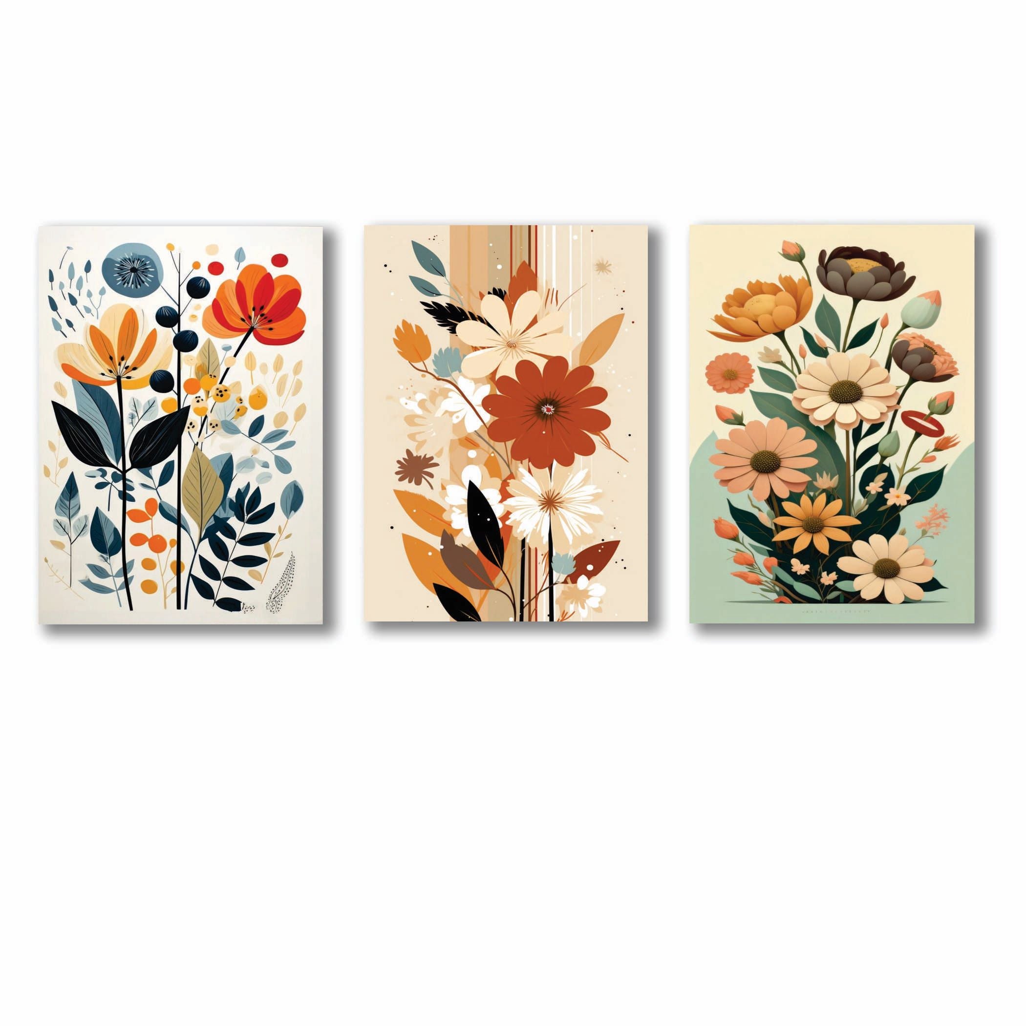 Set of 3 Premium Wall Art Photo Tiles