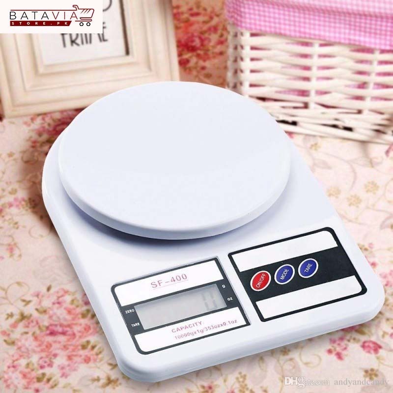 SF-400 Kitchen Weight Scale upto 10kg With Cell &amp; Light