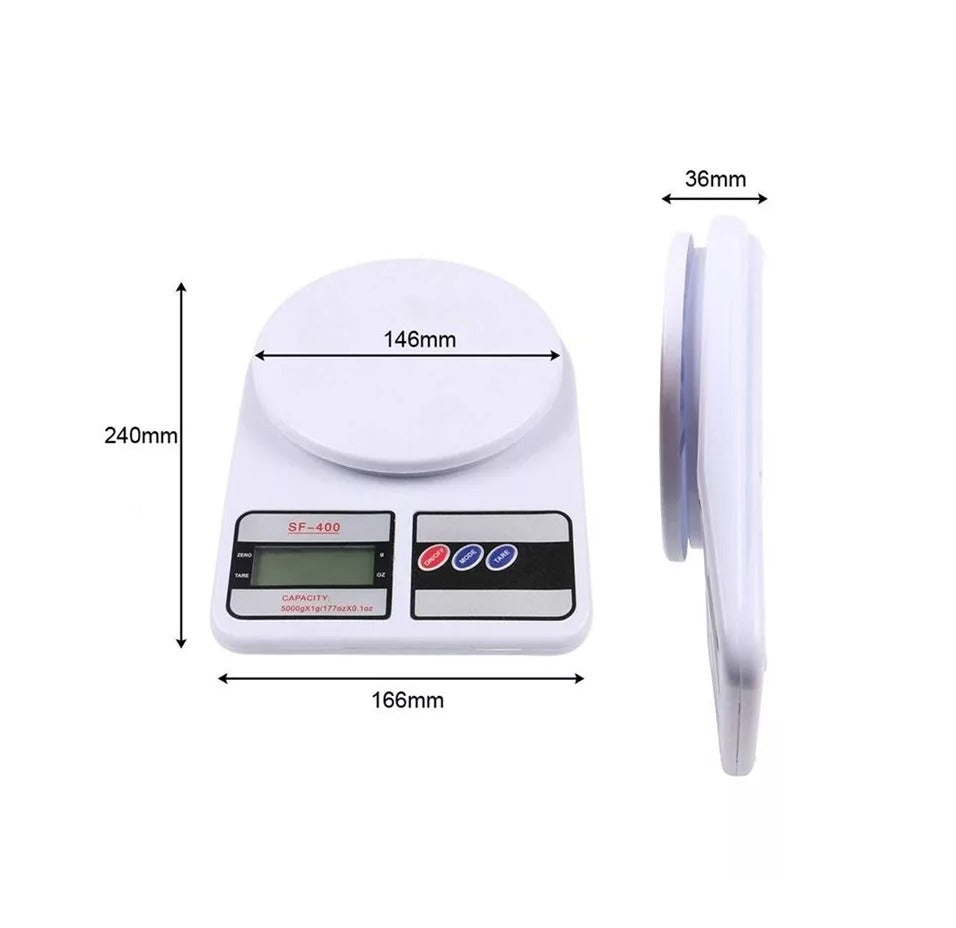 SF-400 Kitchen Weight Scale upto 10kg With Cell &amp; Light