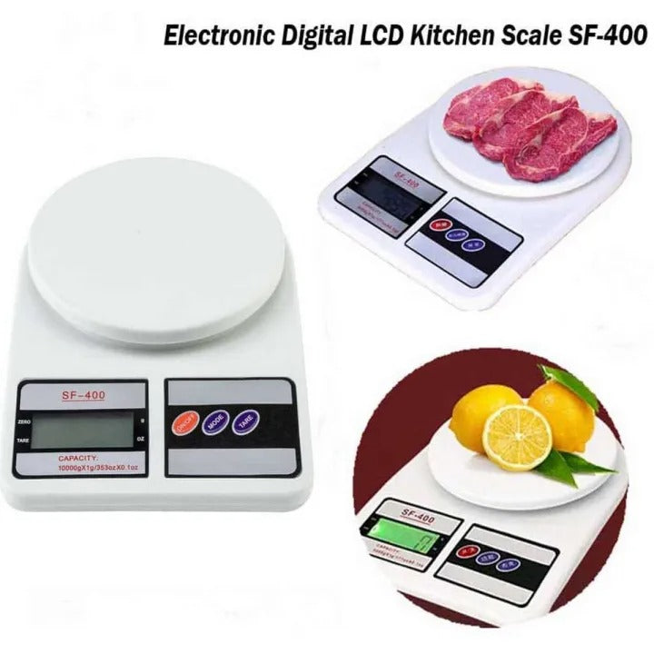 SF-400 Kitchen Weight Scale upto 10kg With Cell & Light