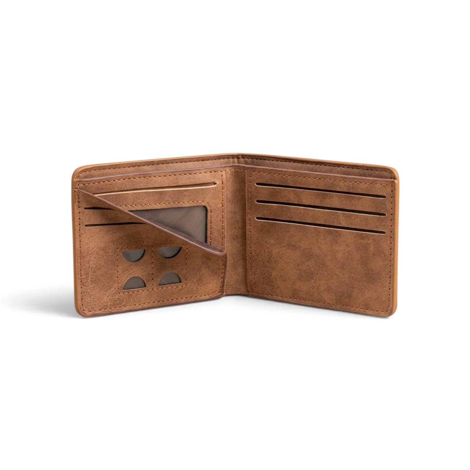 M-Design Soft Leather Bifold Wallet for Men Black