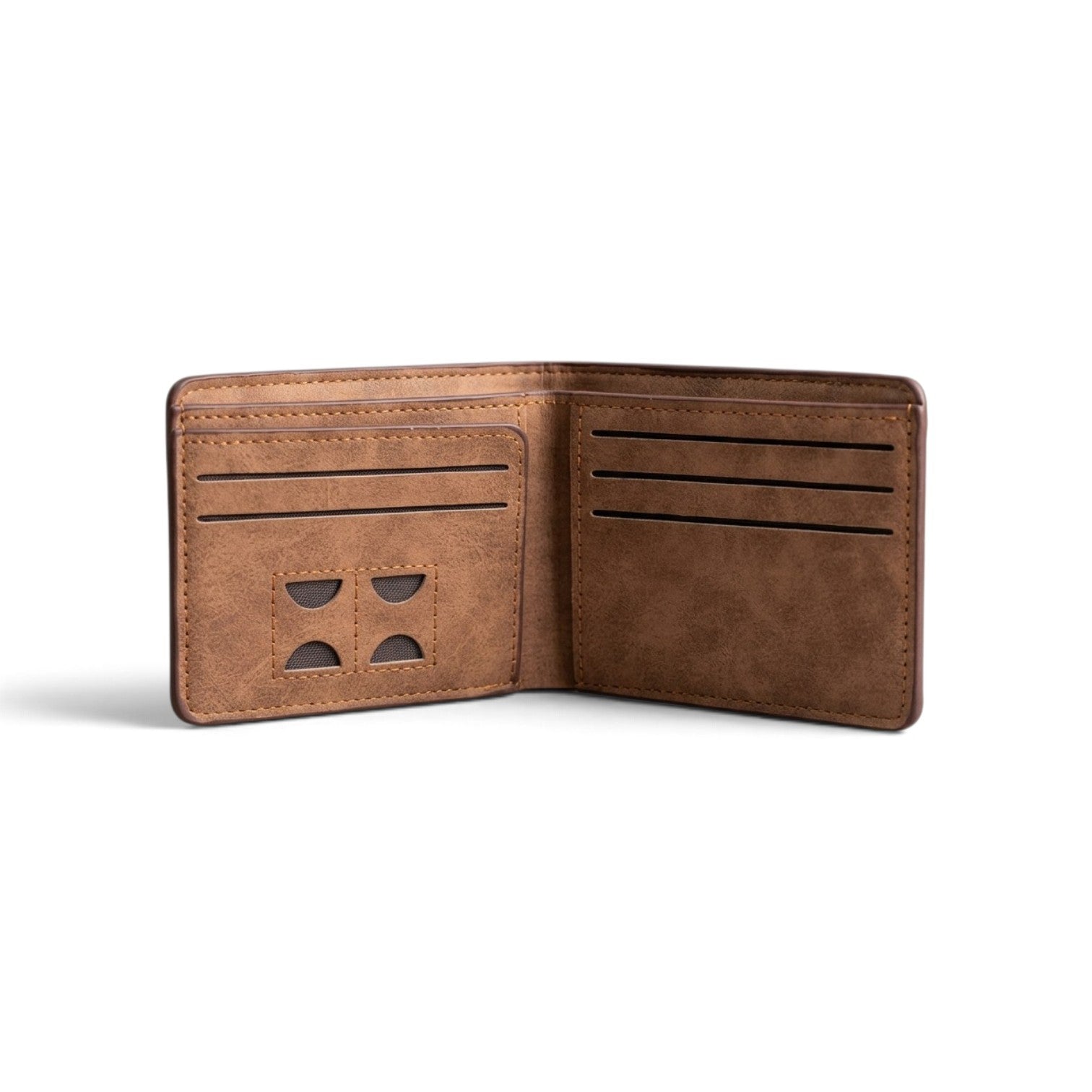 M-Design Soft Leather Bifold Wallet for Men Black