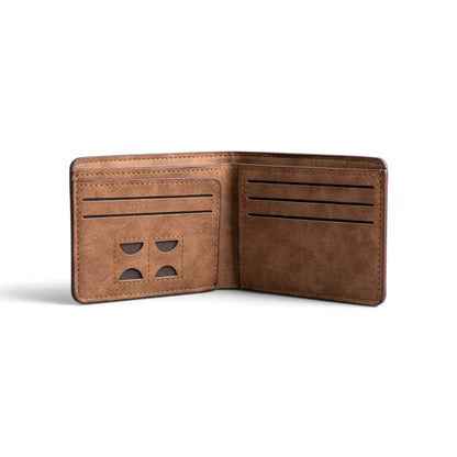 M-Design Soft Leather Bifold Wallet for Men Black