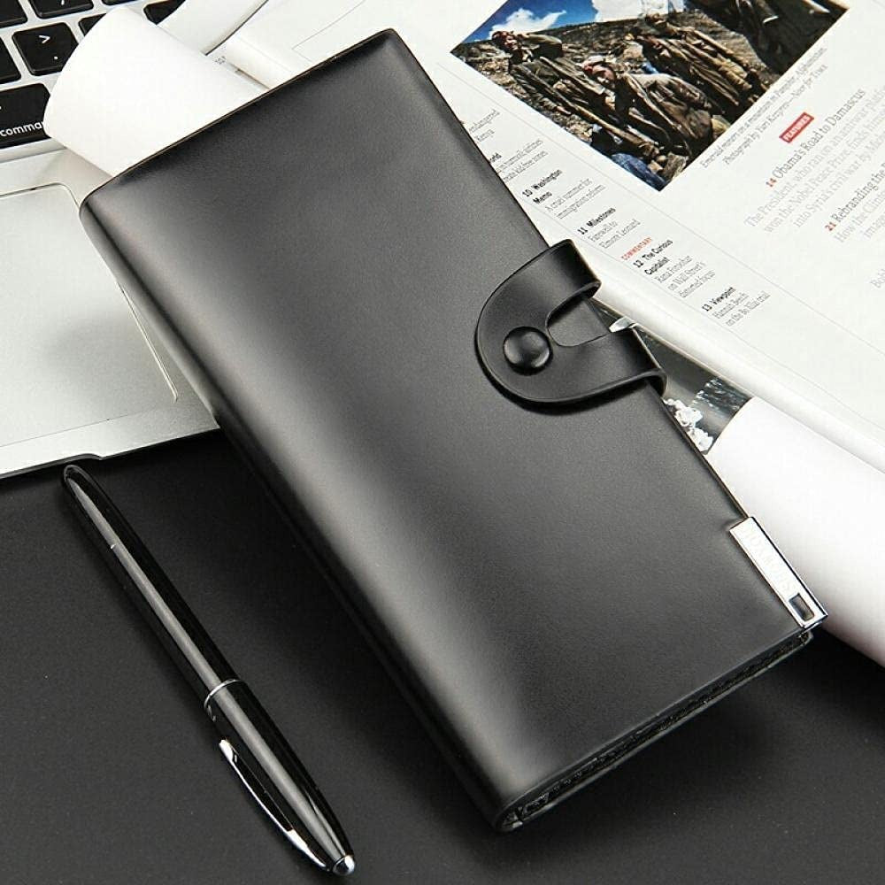 Premium Men's Long Wallet with Mobile Pocket Black