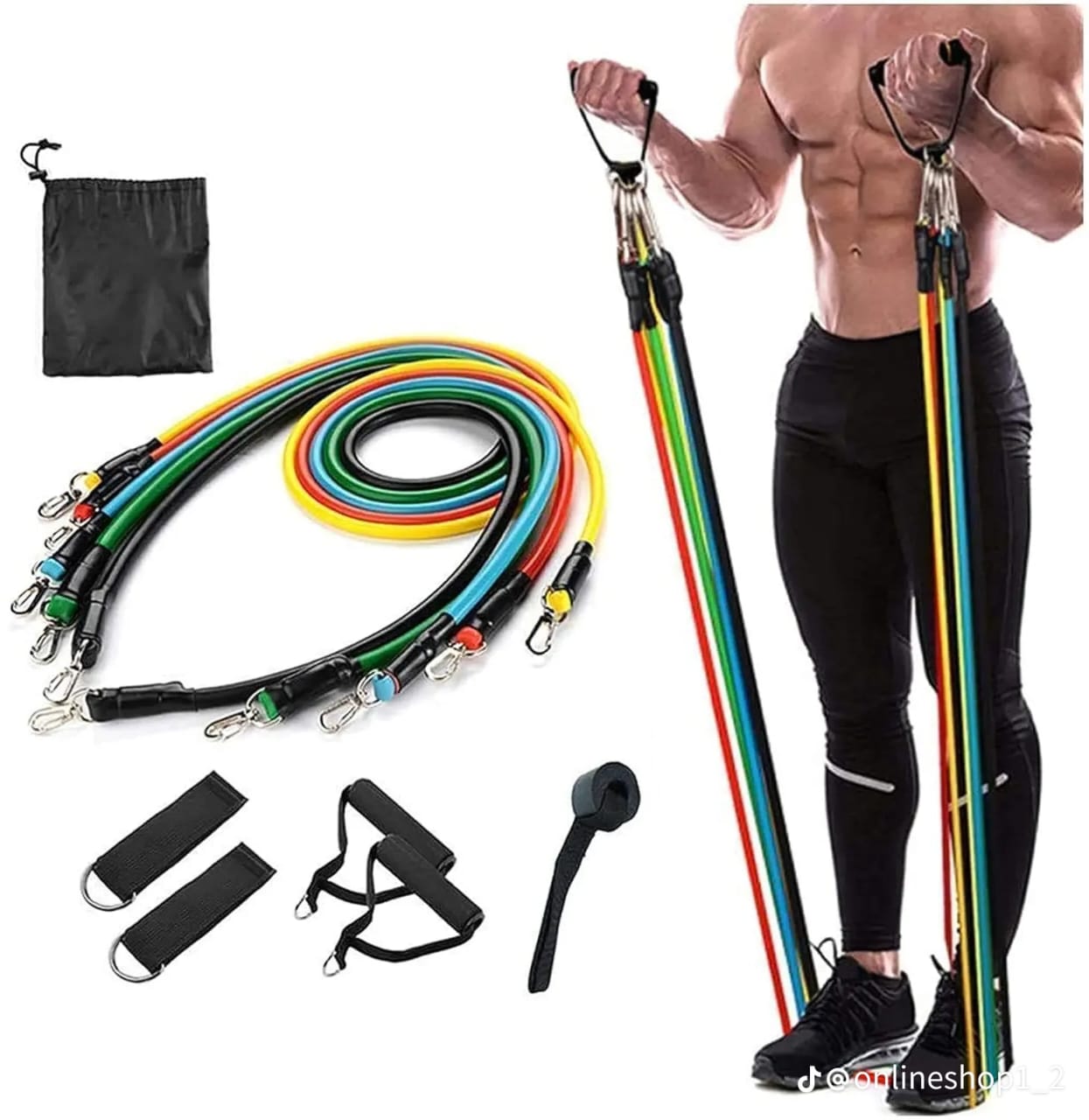 Power Resistance Band for Home Workout & Gym Training
