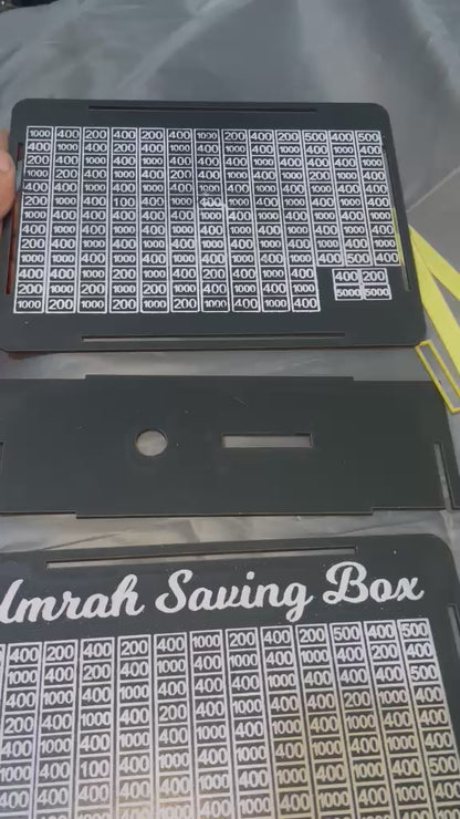 Premium Wooden Umrah Saving Box – 210,000 Rupees