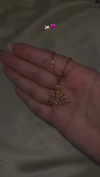 Swan Zircon Necklace -